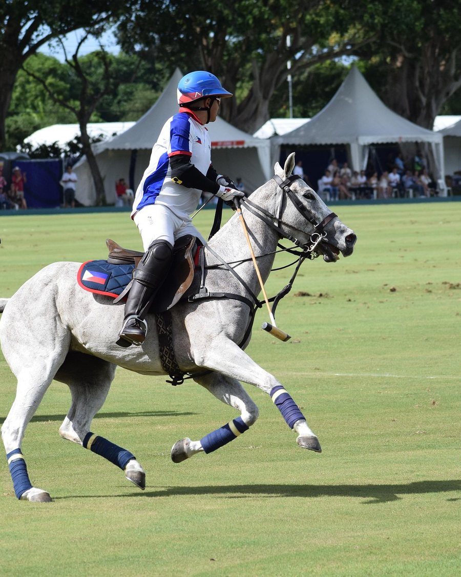 Jugadores de polo en la cancha de Palermo